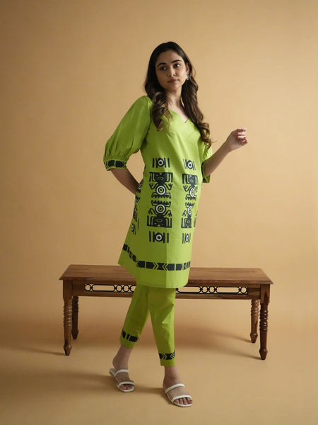 Classic Printed Coord Set for Daily and Casual Wear