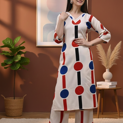 Classic Printed Coord Set for Daily and Casual Wear