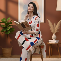 Classic Printed Coord Set for Daily and Casual Wear