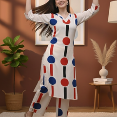 Classic Printed Coord Set for Daily and Casual Wear