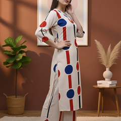 Classic Printed Coord Set for Daily and Casual Wear