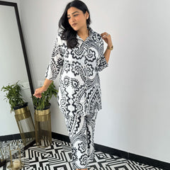 Classic Printed Coord Set for Daily and Casual Wear