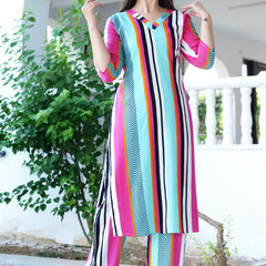 Classic Printed Coord Set for Daily and Casual Wear