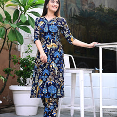 Classic Printed Coord Set for Daily and Casual Wear