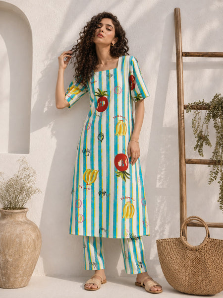 Classic Printed Coord Set for Daily and Casual Wear