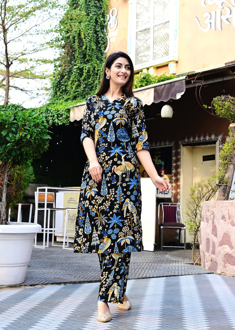 Classic Printed Coord Set for Daily and Casual Wear