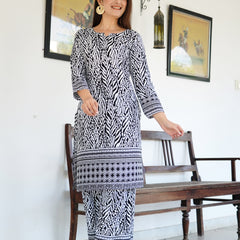 Classic Printed Coord Set for Daily and Casual Wear