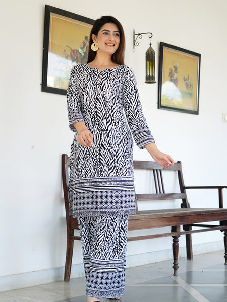 Classic Printed Coord Set for Daily and Casual Wear