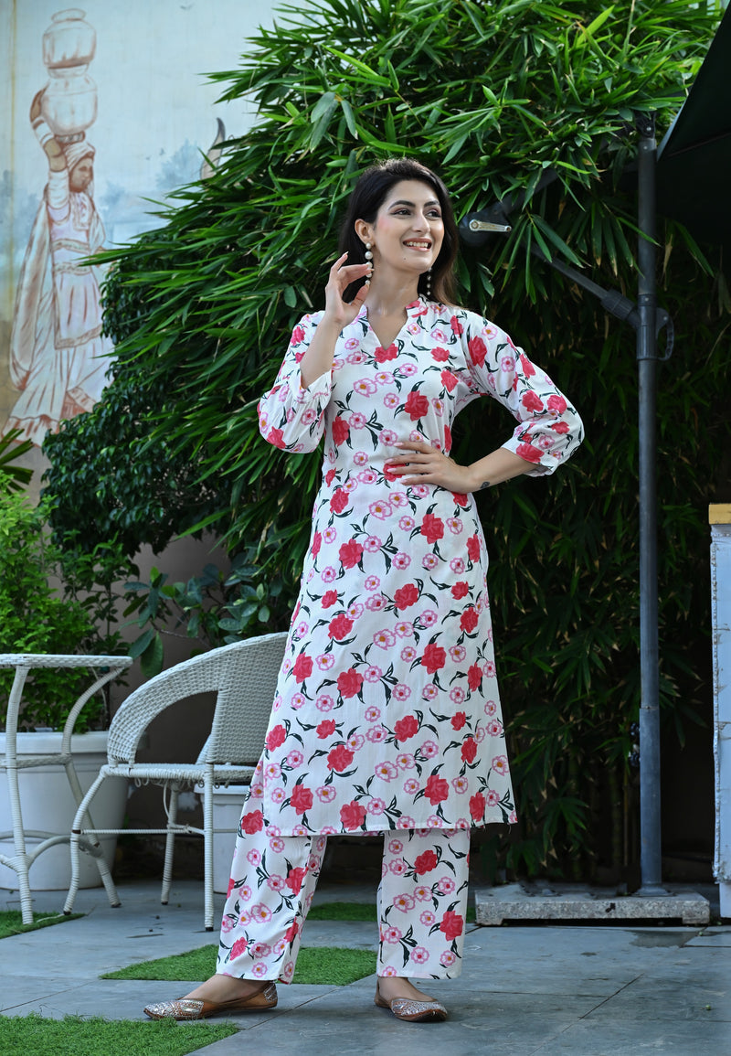 Classic Printed Coord Set for Daily and Casual Wear