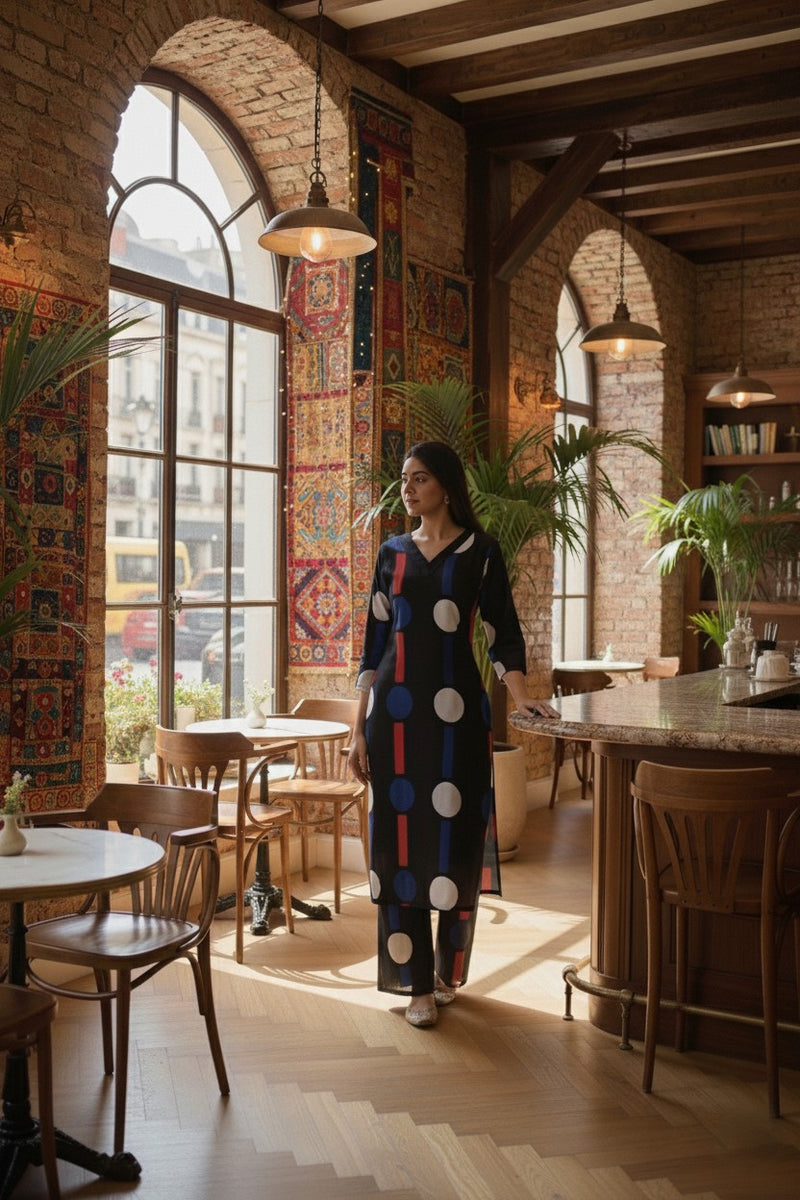 Classic Printed Coord Set for Daily and Casual Wear