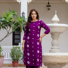 Classic Printed Coord Set for Daily and Casual Wear