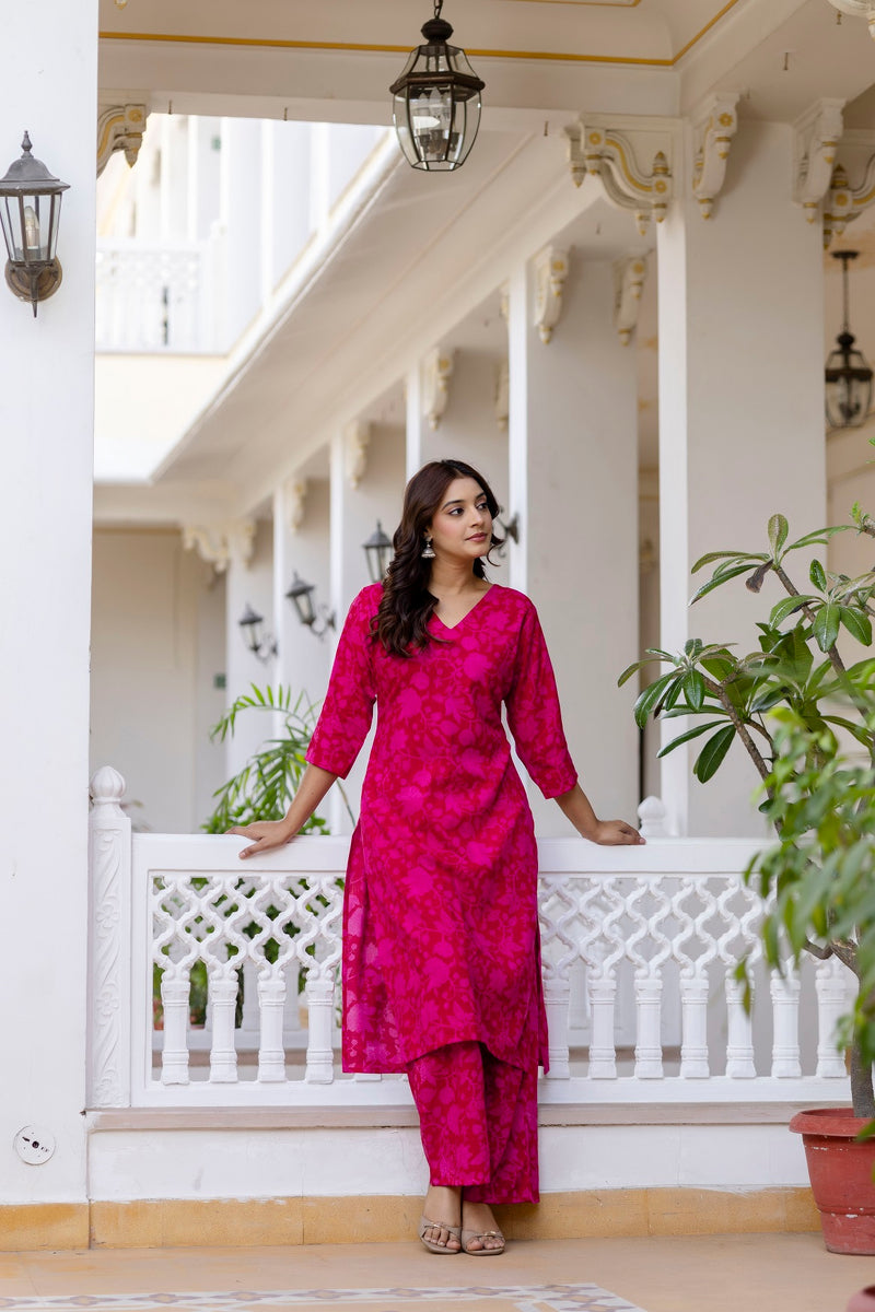 Classic Printed Coord Set for Daily and Casual Wear