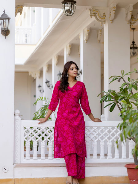 Classic Printed Coord Set for Daily and Casual Wear