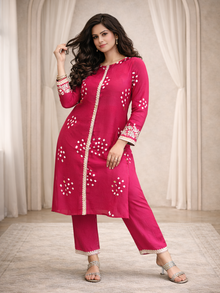 Classic Embroidered Coord Set for Daily and Casual Wear