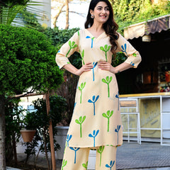 Classic Printed Coord Set for Daily and Casual Wear