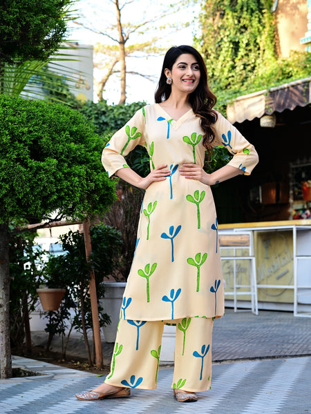 Classic Printed Coord Set for Daily and Casual Wear