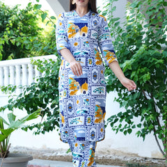 Classic Printed Coord Set for Daily and Casual Wear