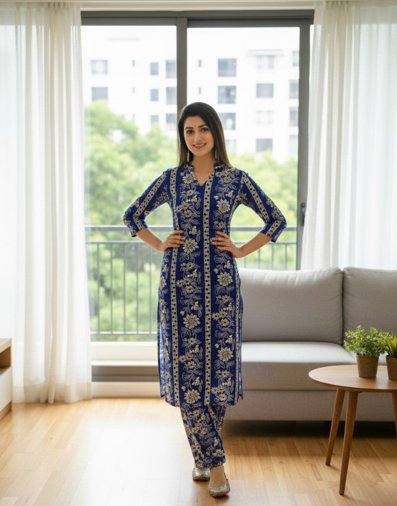 Classic Printed Coord Set for Daily and Casual Wear