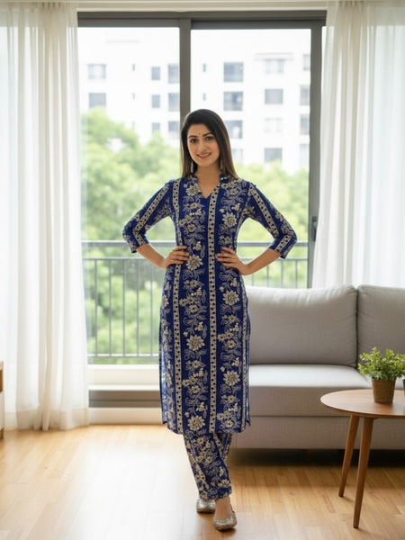 Classic Printed Coord Set for Daily and Casual Wear