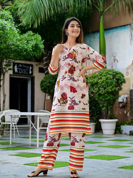 Classic Printed Coord Set for Daily and Casual Wear