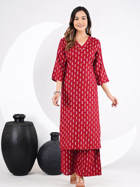 Classic Printed Coord Set for Daily and Casual Wear