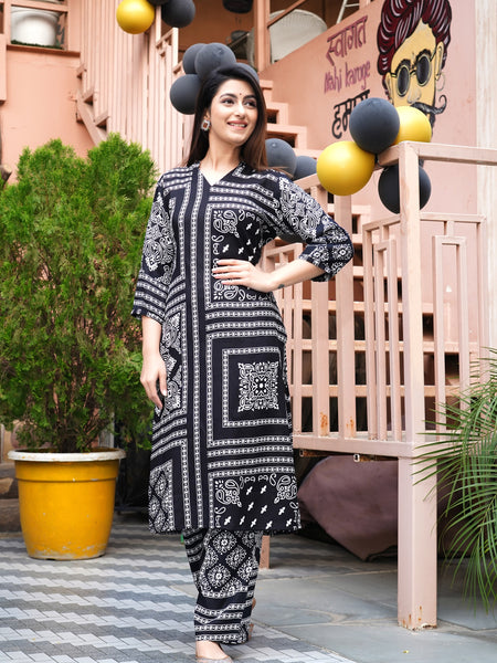 Classic Printed Coord Set for Daily and Casual Wear