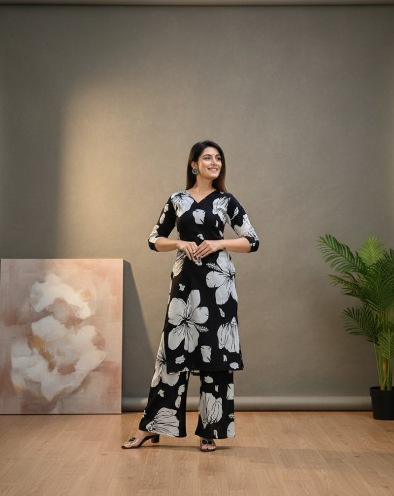 Classic Printed Coord Set for Daily and Casual Wear