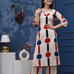 Classic Printed Coord Set for Daily and Casual Wear