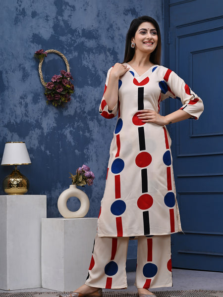 Classic Printed Coord Set for Daily and Casual Wear