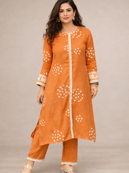 Classic Embroidered Coord Set for Daily and Casual Wear