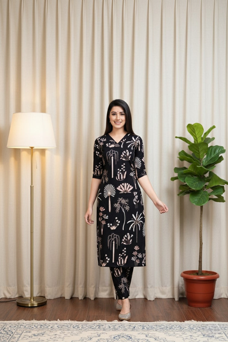 Classic Printed Coord Set for Daily and Casual Wear