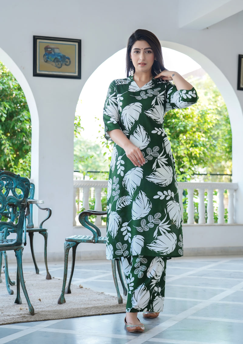Classic Printed Coord Set for Daily and Casual Wear