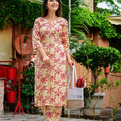 Classic Printed Coord Set for Daily and Casual Wear