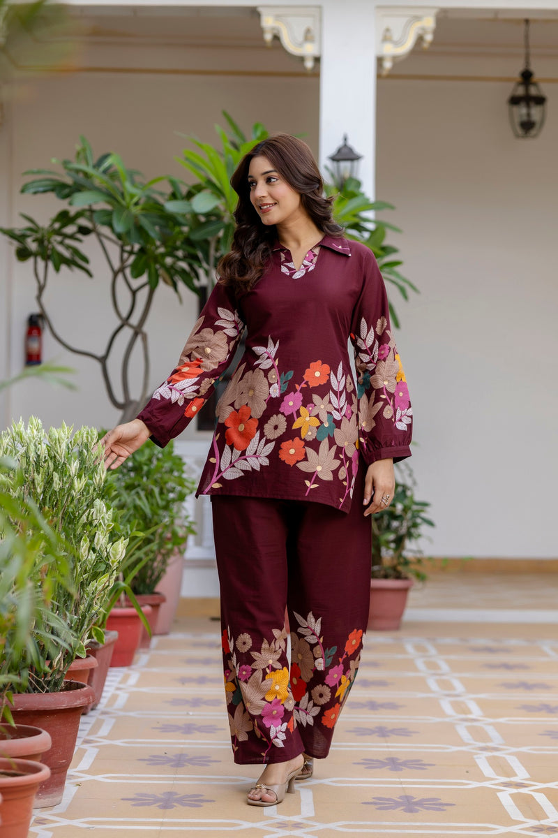 Classic Printed Coord Set for Daily and Casual Wear