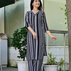 Classic Printed Coord Set for Daily and Casual Wear
