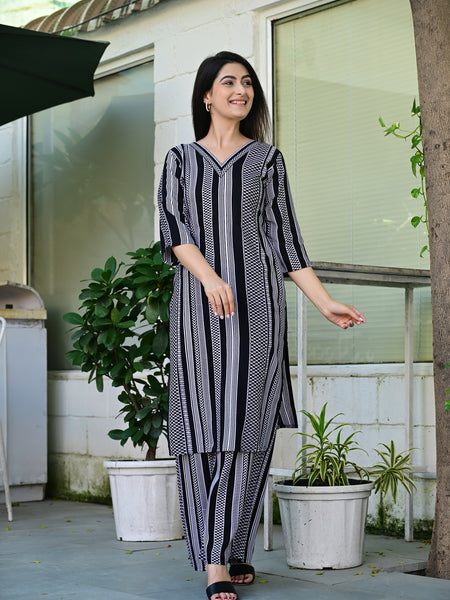 Classic Printed Coord Set for Daily and Casual Wear