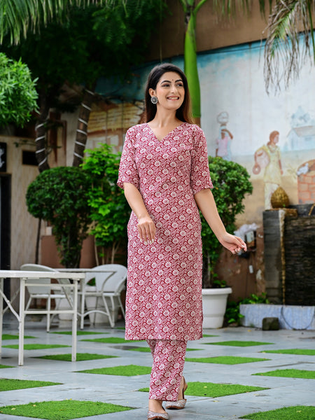 Classic Printed Coord Set for Daily and Casual Wear