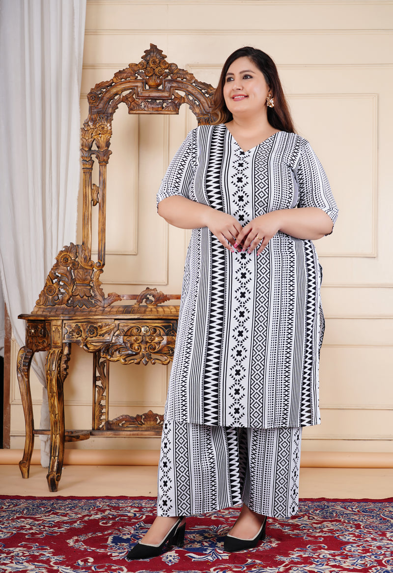 Classic Printed Coord Set for Daily and Casual Wear