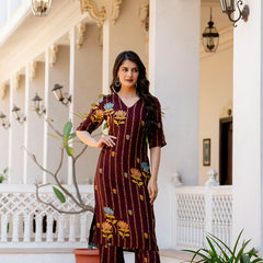 Printed Co-ord Set for Women