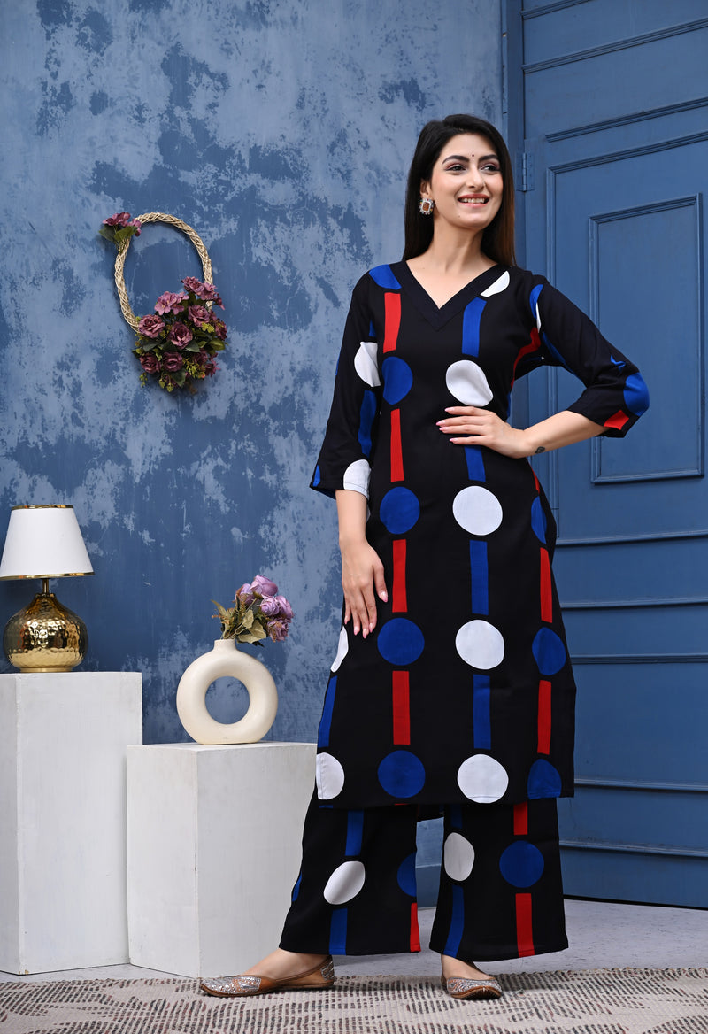 Classic Printed Coord Set for Daily and Casual Wear