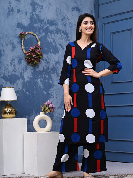 Classic Printed Coord Set for Daily and Casual Wear