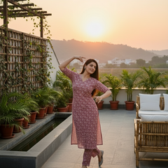 Classic Printed Coord Set for Daily and Casual Wear