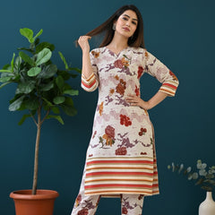 Classic Printed Coord Set for Daily and Casual Wear