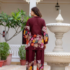 Classic Printed Coord Set for Daily and Casual Wear
