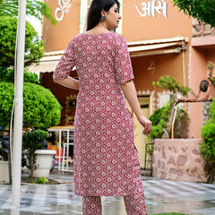 Classic Printed Coord Set for Daily and Casual Wear