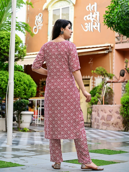 Classic Printed Coord Set for Daily and Casual Wear