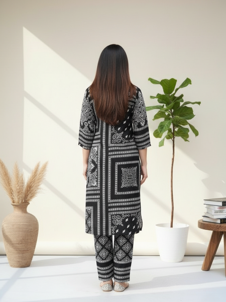 Classic Printed Coord Set for Daily and Casual Wear