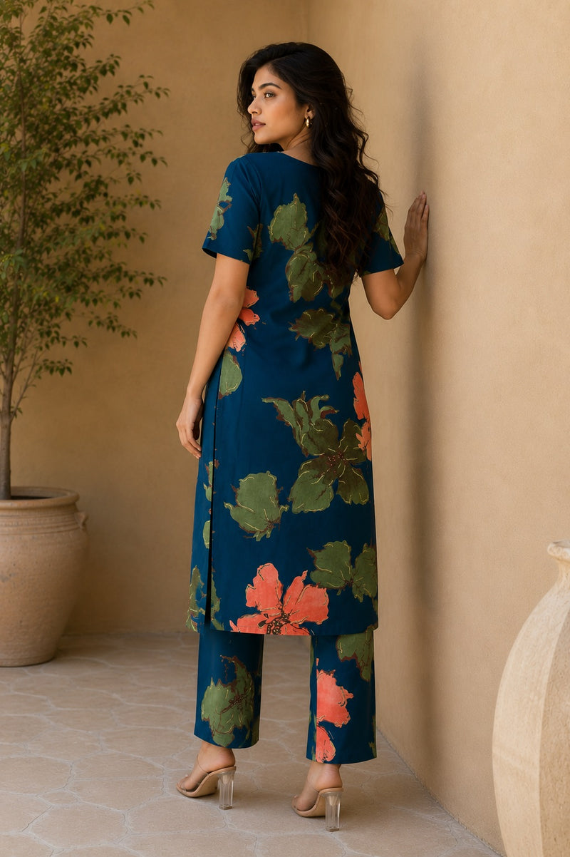 Classic Printed Coord Set for Daily and Casual Wear