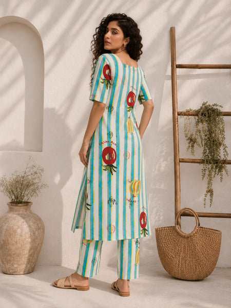 Classic Printed Coord Set for Daily and Casual Wear