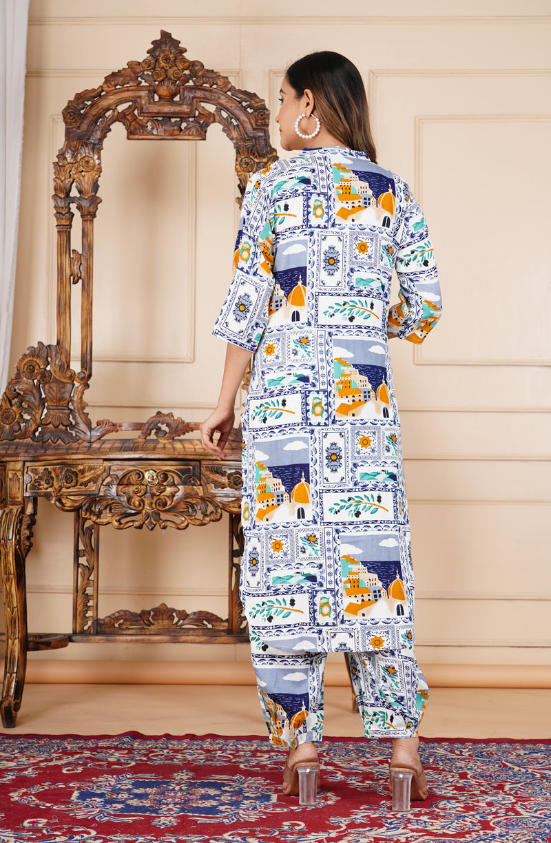 Classic Printed Coord Set for Daily and Casual Wear